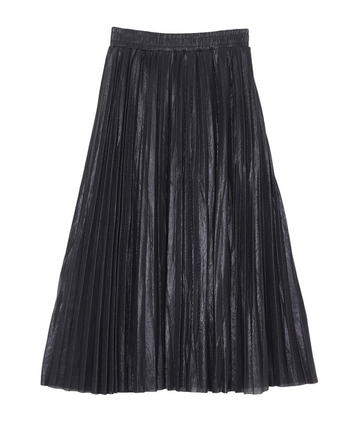 Figments（フィグメンツ）の「メタリックプリーツロングスカート（スカート・レディース・ブラック/シルバー・FREE）」の6枚目の写真