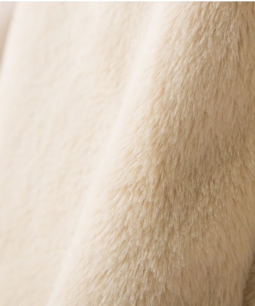 OMNES(オムネス)の「フェイクエコファーベーシックベスト(ベスト・レディース・アイボリー/チャコール/モカ/グレイッシュベージュ・FREE)」の14枚目の写真