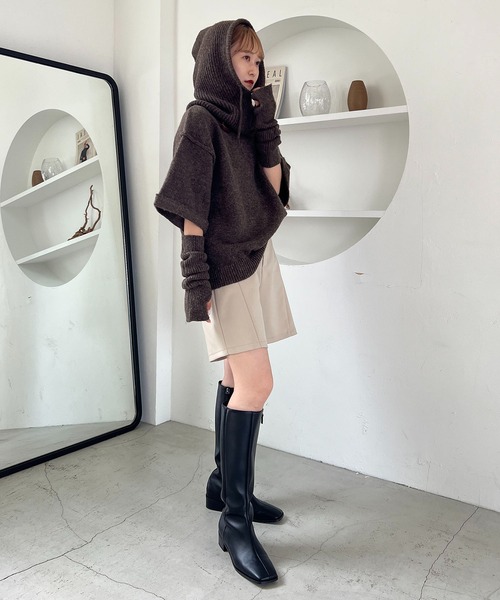 CAPRICIEUX LE'MAGE(カプリシューレマージュ)の「【セットアイテム】3SETニット(ニット/セーター・レディース・チャコールグレー/ブラウン/オフホワイト・FREE)」の11枚目の写真