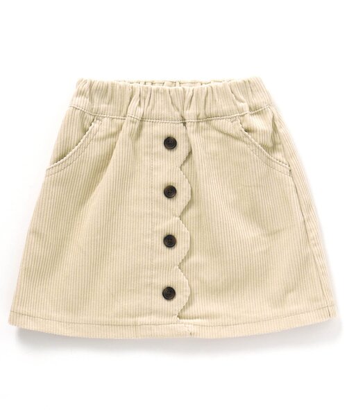 apres les cours(アプレレクール)の「スカラップスカート(スカート・キッズ・エンジ/ベージュ/インディゴブルー・120/100/130/80/110/90)」の9枚目の写真