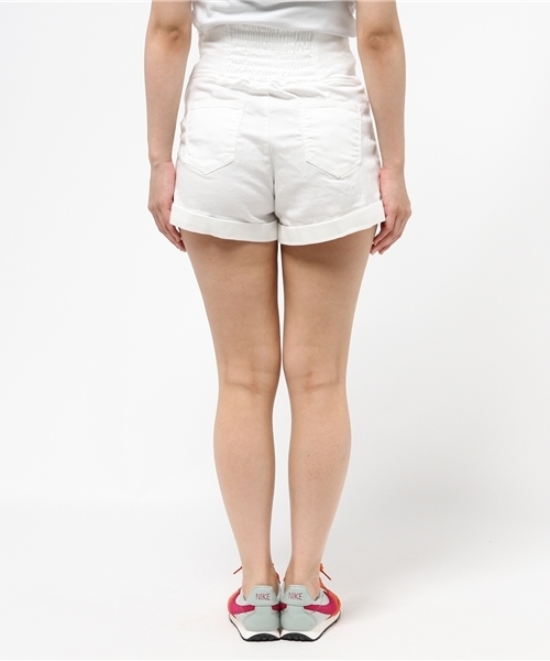 WEGO(ウィゴー)の「WEGO/レースアップショートパンツ(その他パンツ・レディース・ホワイト/インディゴブルー/ライトインディゴブルー・FREE)」の6枚目の写真