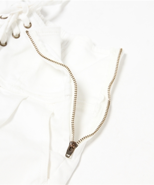 WEGO(ウィゴー)の「WEGO/レースアップショートパンツ(その他パンツ・レディース・ホワイト/インディゴブルー/ライトインディゴブルー・FREE)」の11枚目の写真