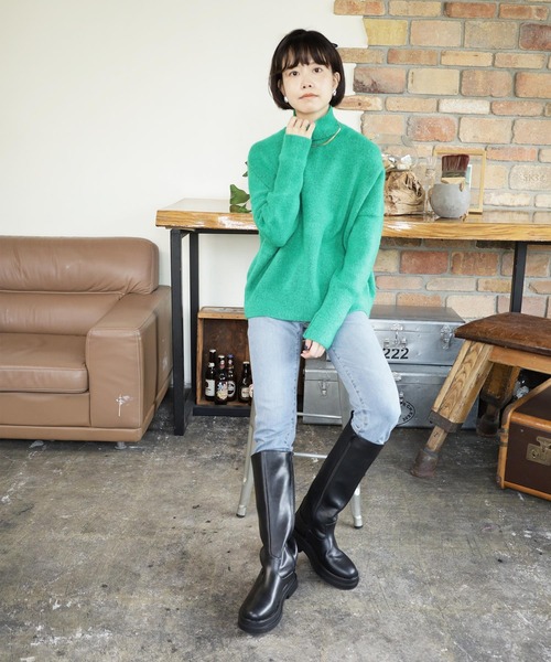 SESTO(セスト)の「ボリュームソールロングブーツ(ブーツ・レディース・ブラック・LL/S/M/L)」の6枚目の写真