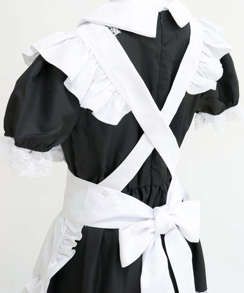 OSYAREVO(オシャレボ)の「コスプレ レース×フリル メイド服 レディース ホワイトデー 記念日(コスチューム/パーティーグッズ・レディース・ブラック・MEDIUM/LARGE/X-LARGE)」の11枚目の写真