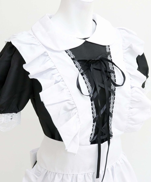 ぺっこ様❁オーダーメイド レディース服まとめ売り コーデ売り きれいめ OSYAREVO（オシャレボ）の「コスプレ レース×フリル メイド服