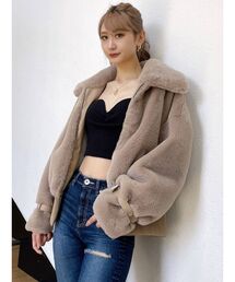 GYDA | オーバーサイズエコファーコート(ブルゾン)