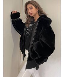 GYDA | オーバーサイズエコファーコート(ブルゾン)