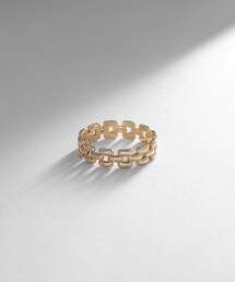COCOSHNIK（ココシュニック）の「K10ベルトチェーンモチーフ リング（リング）」