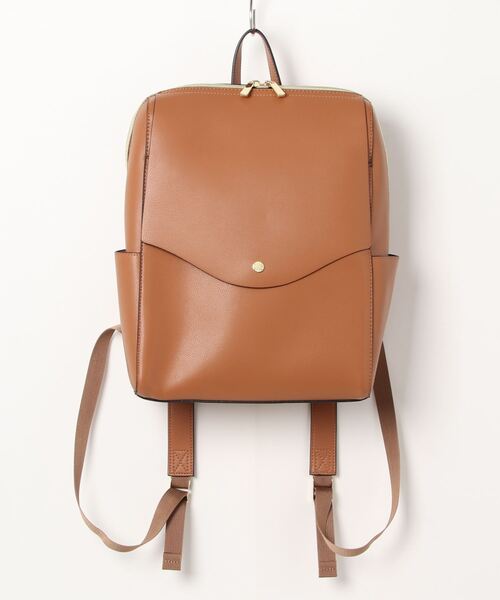 Legato Largo(レガートラルゴ)の「Legato Largo フェイクレザーリュック(バックパック/リュック・レディース・ブラウン/ライトピンク/ブルー/ライトグリーン/ブラック・FREE)」の3枚目の写真