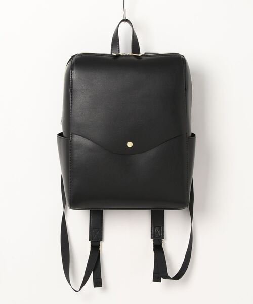 Legato Largo(レガートラルゴ)の「Legato Largo フェイクレザーリュック(バックパック/リュック・レディース・ブラウン/ライトピンク/ブルー/ライトグリーン/ブラック・FREE)」の2枚目の写真