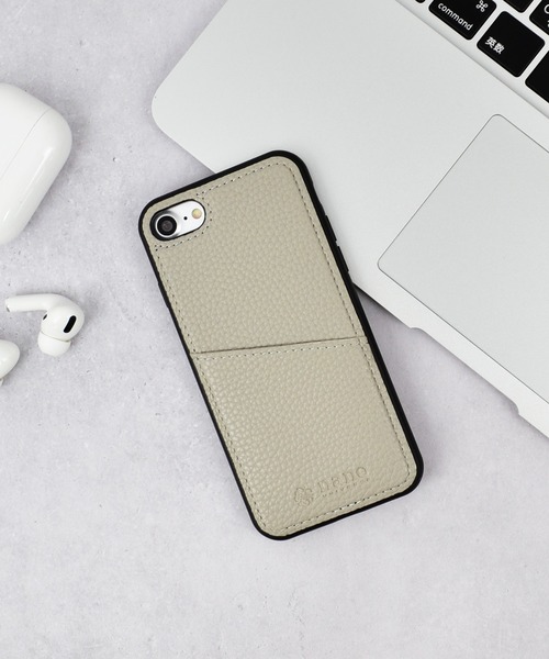 NANO universe（ナノユニバース）の「iPhone14 iPhone14Pro iPhone13 iPhoneSE カード収納付き 背面ケース ナノユニバース スマホケース [シンプルロゴ背面]（スマホケース/カバー・レディース・グレー/ブラック/ブラウン/ベージュ・O/N/A）」の10枚目の写真