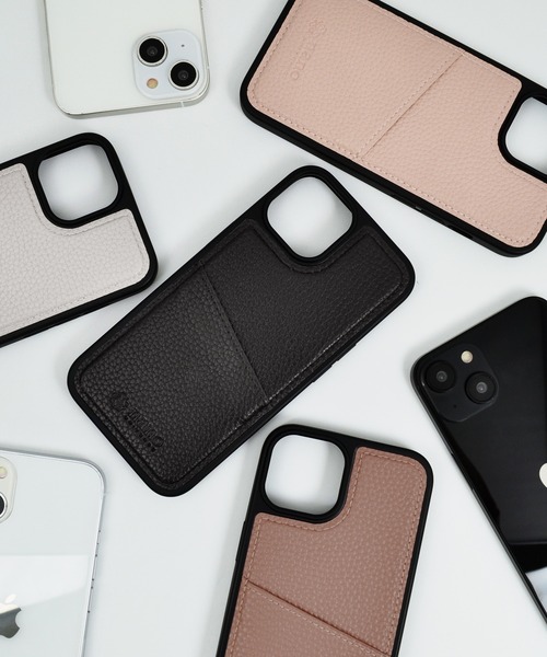 NANO universe（ナノユニバース）の「iPhone14 iPhone14Pro iPhone13 iPhoneSE カード収納付き 背面ケース ナノユニバース スマホケース [シンプルロゴ背面]（スマホケース/カバー・レディース・グレー/ブラック/ブラウン/ベージュ・O/N/A）」の16枚目の写真