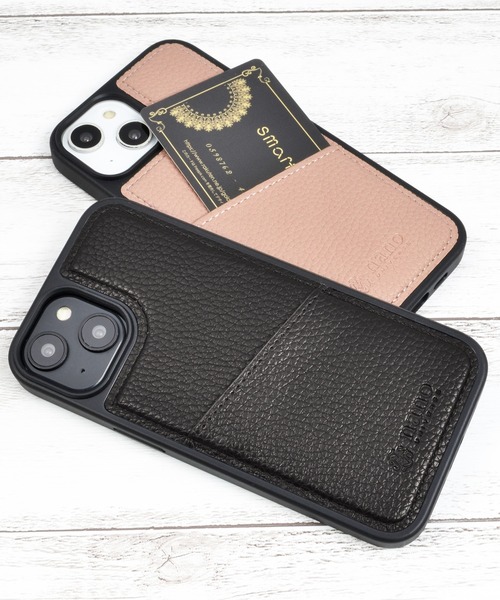 NANO universe（ナノユニバース）の「iPhone14 iPhone14Pro iPhone13 iPhoneSE カード収納付き 背面ケース ナノユニバース スマホケース [シンプルロゴ背面]（スマホケース/カバー・レディース・グレー/ブラック/ブラウン/ベージュ・O/N/A）」の17枚目の写真