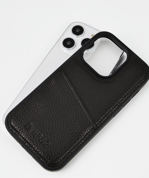 NANO universe（ナノユニバース）の「iPhone14 iPhone14Pro iPhone13 iPhoneSE カード収納付き 背面ケース ナノユニバース スマホケース [シンプルロゴ背面]（スマホケース/カバー・レディース・グレー/ブラック/ブラウン/ベージュ・O/N/A）」の18枚目の写真