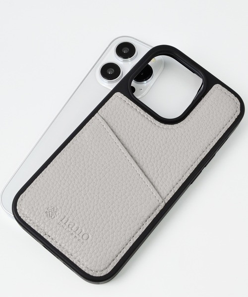 NANO universe（ナノユニバース）の「iPhone14 iPhone14Pro iPhone13 iPhoneSE カード収納付き 背面ケース ナノユニバース スマホケース [シンプルロゴ背面]（スマホケース/カバー・レディース・グレー/ブラック/ブラウン/ベージュ・O/N/A）」の22枚目の写真