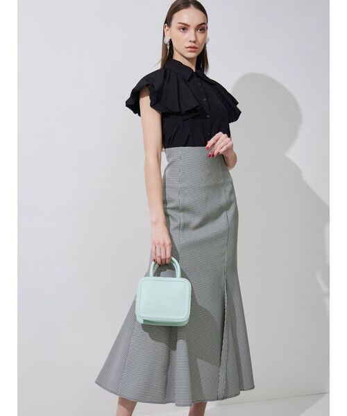 MERCURYDUO（マーキュリーデュオ）の「【To/】3wayギャザースリーブブラウス（シャツ/ブラウス・レディース・ライトブルー/ブラック/オフホワイト・FREE）」の8枚目の写真