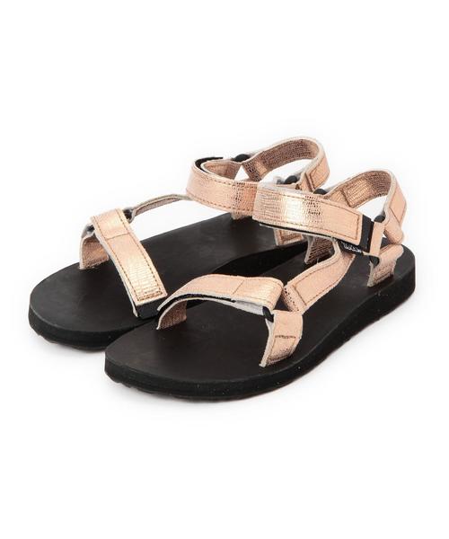 Teva テバ の Tevaオリジナルユニバーサルレザーメタリック Teva Or Universal Ltrm サンダル Wear