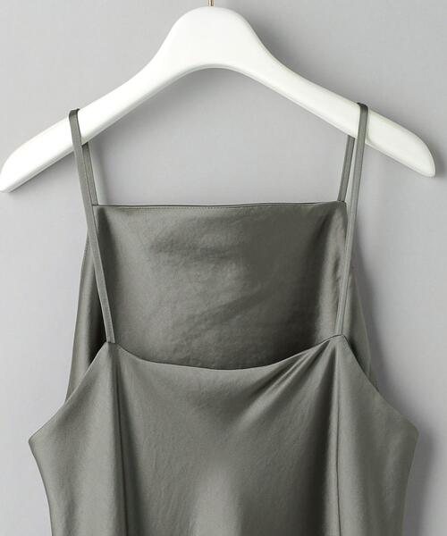 BEAUTY&YOUTH UNITED ARROWS（ビューティーアンドユースユナイテッドアローズ）の「ポリエステルサテン バイアス キャミワンピース -ウォッシャブル-（ワンピース・レディース・ブラック/ダークグレー・S/M）」の14枚目の写真