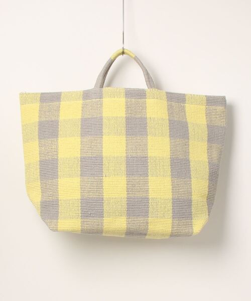 Lilas Campbell(リラキャンベル)の「Lilas Campbell LP×HAVEFUN CHECK TOTEBAG(トートバッグ・レディース・イエロー・FREE)」の5枚目の写真