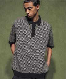 MONKEY TIME | ＜monkey time＞ COTTON RETRO JACQUARD PL/ポロシャツ(ポロシャツ)