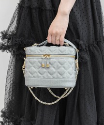 RANDA（ランダ）の「キルティング2WAYバニティバッグ（ショルダーバッグ）」