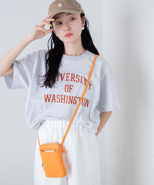 WEGO（ウィゴー）の「WEGO/マルチポケットミニショルダー（ショルダーバッグ・レディース・ブラック/ホワイト/ブルー系その他/ライトパープル/オレンジ/シルバー・FREE）」の6枚目の写真