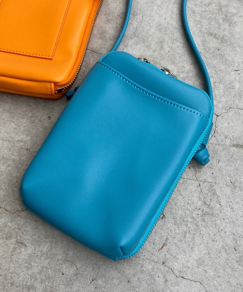 WEGO（ウィゴー）の「WEGO/マルチポケットミニショルダー（ショルダーバッグ・レディース・ブラック/ホワイト/ブルー系その他/ライトパープル/オレンジ/シルバー・FREE）」の9枚目の写真