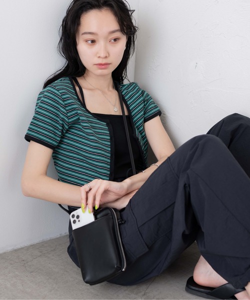 WEGO（ウィゴー）の「WEGO/マルチポケットミニショルダー（ショルダーバッグ・レディース・ブラック/ホワイト/ブルー系その他/ライトパープル/オレンジ/シルバー・FREE）」の12枚目の写真