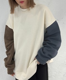 袖配色スウェット【ZOZOTOWN限定アイテム】
