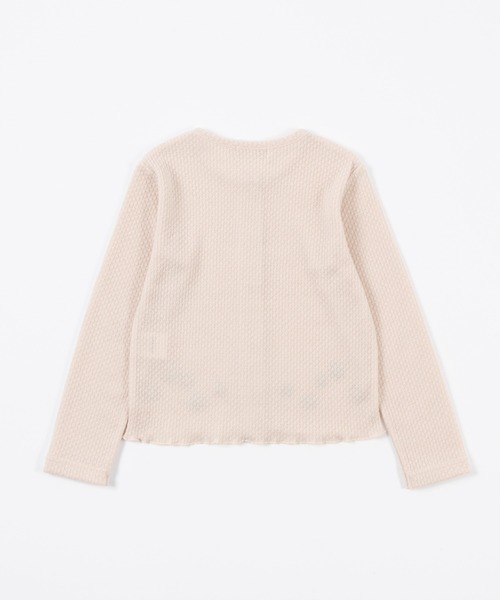 trois lapins kp（トロワラパンケーピー）の「お花刺しゅう ジャガードカーディガン(110～160)（カーディガン/ボレロ・キッズ・ブルー系その他/キナリ・130cm/160cm/140cm/120cm/110cm/150cm）」の9枚目の写真