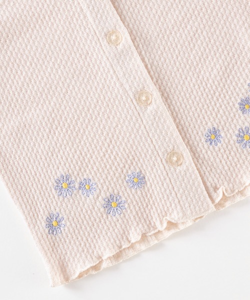 trois lapins kp（トロワラパンケーピー）の「お花刺しゅう ジャガードカーディガン(110～160)（カーディガン/ボレロ・キッズ・ブルー系その他/キナリ・130cm/160cm/140cm/120cm/110cm/150cm）」の7枚目の写真