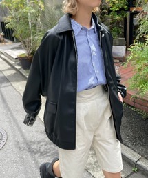 CIAOPANIC | 【2023SSアイテム】オーバーサイズフェイクレザージャケット(ブルゾン)