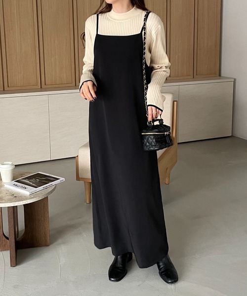 DISCOAT（ディスコート）の「マキシキャミワンピース（ワンピース・レディース・アイボリー/ブラック・FREE）」の11枚目の写真