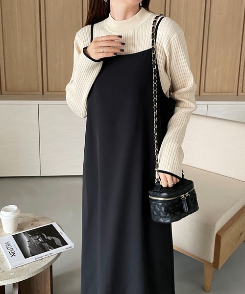 DISCOAT（ディスコート）の「マキシキャミワンピース（ワンピース・レディース・アイボリー/ブラック・FREE）」の17枚目の写真