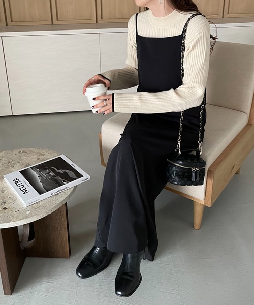 DISCOAT（ディスコート）の「マキシキャミワンピース（ワンピース・レディース・アイボリー/ブラック・FREE）」の16枚目の写真