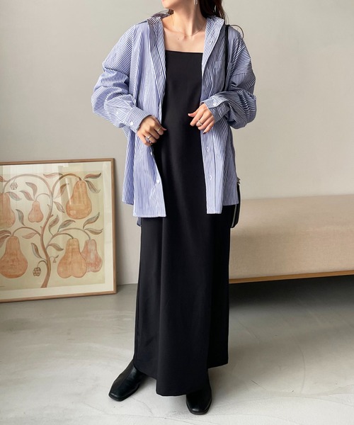 DISCOAT（ディスコート）の「マキシキャミワンピース（ワンピース・レディース・アイボリー/ブラック・FREE）」の18枚目の写真