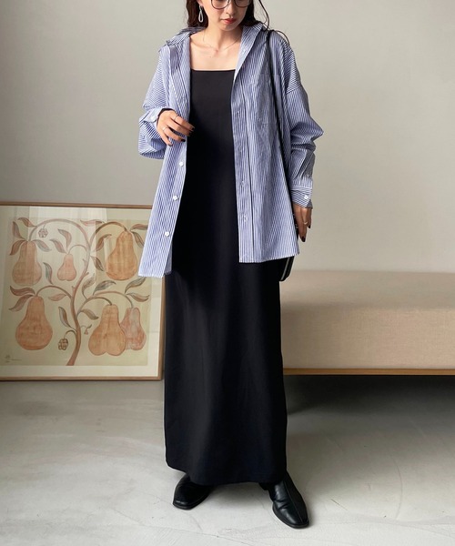 DISCOAT（ディスコート）の「マキシキャミワンピース（ワンピース・レディース・アイボリー/ブラック・FREE）」の19枚目の写真