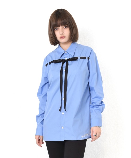 milkboy ミルクボーイ 限定 アリス リボン シャツ ブラウス ALICE MILKBOY｜ミルクボーイのシャツ/ブラウス（リボン）通販 - ZOZOTOWN