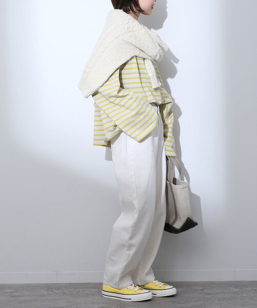 セール】【LE MINOR/ルミノア】SLOBE別注 ビッグボーダーカットソー（T