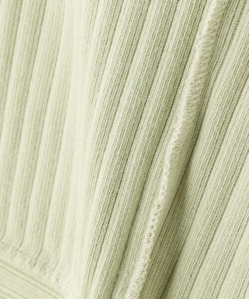 AVIREX（アヴィレックス）の「《直営店限定》RANDOM RIB MILITARY TOPS/ ランダムリブミリタリートップス（Tシャツ/カットソー・レディース・ブラック/ホワイト系2/ミント・M/S）」の15枚目の写真