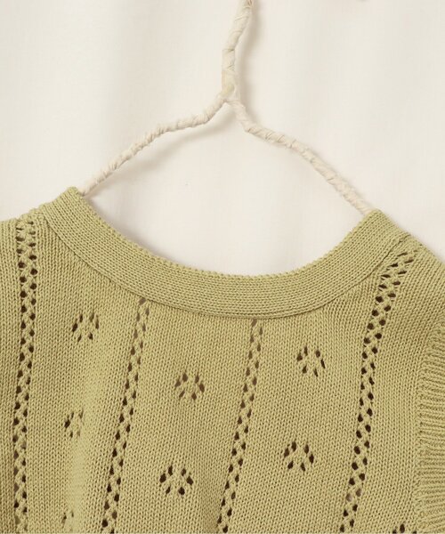 apres les cours（アプレレクール）の「【前後OK】2WAYリボンニットベスト（ニット/セーター・キッズ・イエロー/アイボリー・100/120/140）」の8枚目の写真