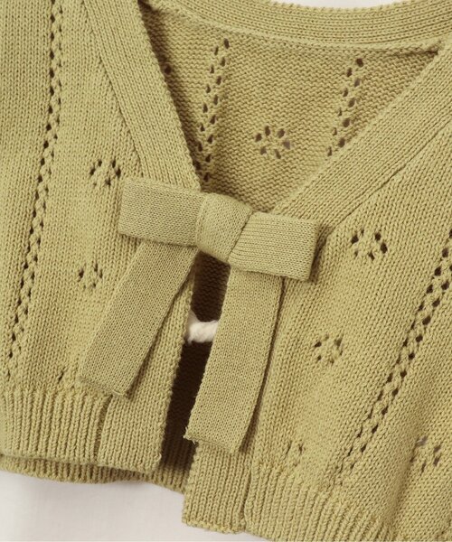 apres les cours（アプレレクール）の「【前後OK】2WAYリボンニットベスト（ニット/セーター・キッズ・イエロー/アイボリー・100/120/140）」の9枚目の写真