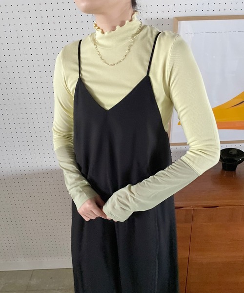 LOWRYS FARM（ローリーズファーム）の「ボリュームキャミワンピース　184858（ワンピース・レディース・ベージュ/グレー/ブラック・FREE）」の6枚目の写真