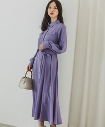 【WEB限定】フロントボタンナローワンピース187963