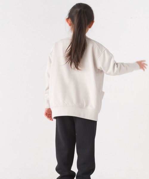 OMNES（オムネス）の「キッズ裏毛Vネックカーディガン（カーディガン/ボレロ・キッズ・ブルー/アイボリー/ブラック/ラベンダー・120/100/130/110/140/80/90）」の5枚目の写真