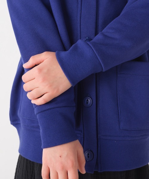 OMNES（オムネス）の「キッズ裏毛Vネックカーディガン（カーディガン/ボレロ・キッズ・ブルー/アイボリー/ブラック/ラベンダー・120/100/130/110/140/80/90）」の14枚目の写真