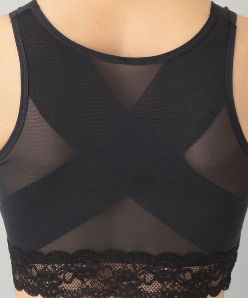 A part by（アパートバイ）の「【e/rm×HAKUTORIKO】ノンワイヤーサポートブラ（ブラジャー・レディース・ブラック・MEDIUM/LARGE）」の12枚目の写真