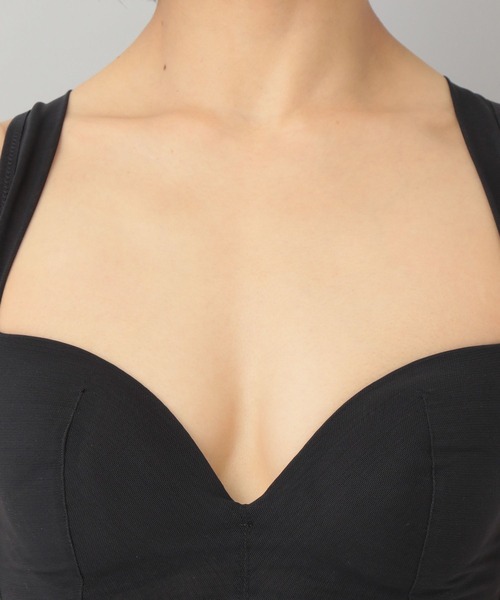 A part by（アパートバイ）の「【e/rm×HAKUTORIKO】ノンワイヤーサポートブラ（ブラジャー・レディース・ブラック・MEDIUM/LARGE）」の6枚目の写真