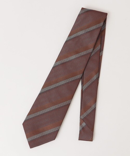 【セール】Puccini: ヘリン ストライプ ネクタイ（ネクタイ）｜SHIPS（シップス）