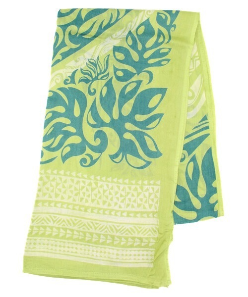 Kahiko(カヒコ)の「【kahiko】ポリネシアントライバルサローン(ストール/ショール・レディース・ブルー/ベージュ/ブラック/グリーン/グレー/ネイビー/パープル・FREE)」の5枚目の写真